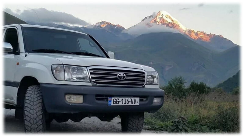 4wd tours in Georgia by a rented vehicle